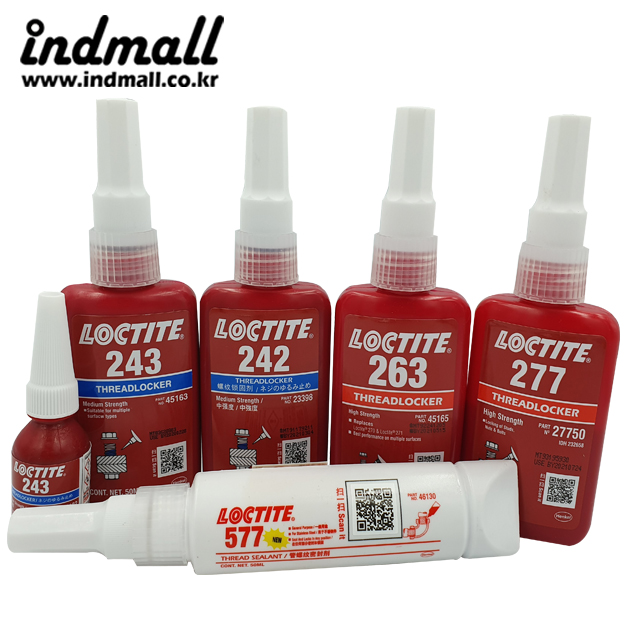 LOCTITE BEST SELLING 243 242 263 277 577 50ml 록타이트 혐기성 본드 종류
